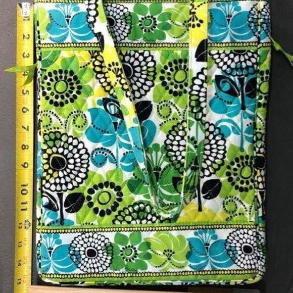 NWT Vera Bradley Laptop Travel Tote Lime's Up - Picture 4 of 4